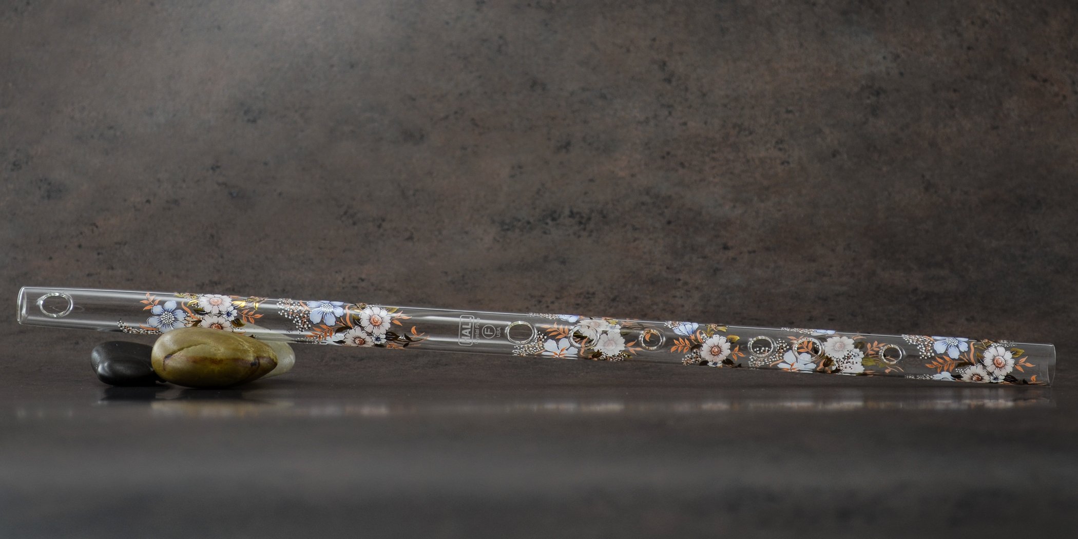 Hall Crystal Flute 11902 - Professional Inline Glass Flute in F Key - Carolina Style - Perfect for Orchestras, Solo Performances & Wedding Ceremonies