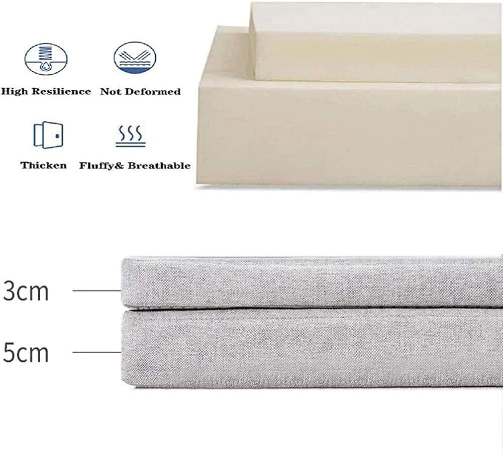 **Waterproof Outdoor/Indoor Bench Cushion with Ties - Non-Slip Patio Swing, Sofa Settee & Piano Seat Pad - Perfect for Garden, Deck, and Home Furniture**