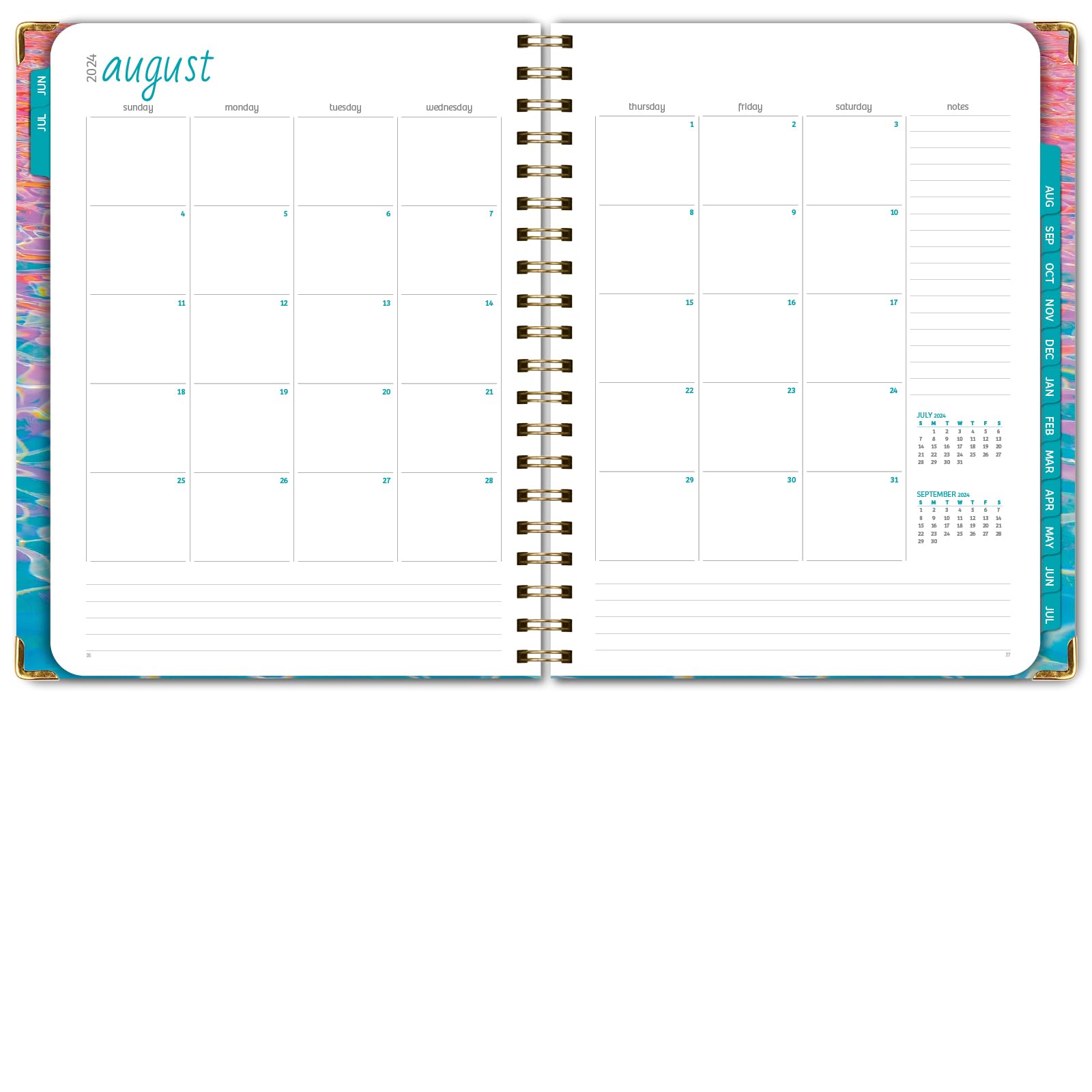 2024-2025 Academic Year Hardcover Planner: 8.5