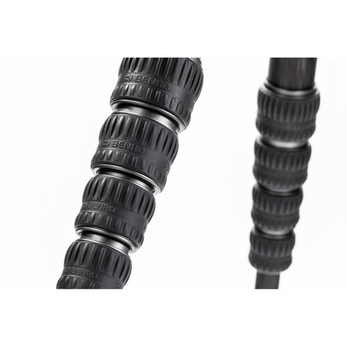 Benro Tortoise Columnless Carbon Fiber Tripod with GX25 Ballhead - 3-Section Twist Lock Legs, Lightweight Travel Tripod for DSLR Cameras | Perfect for Outdoor Photography, Hiking & Travel Adventures