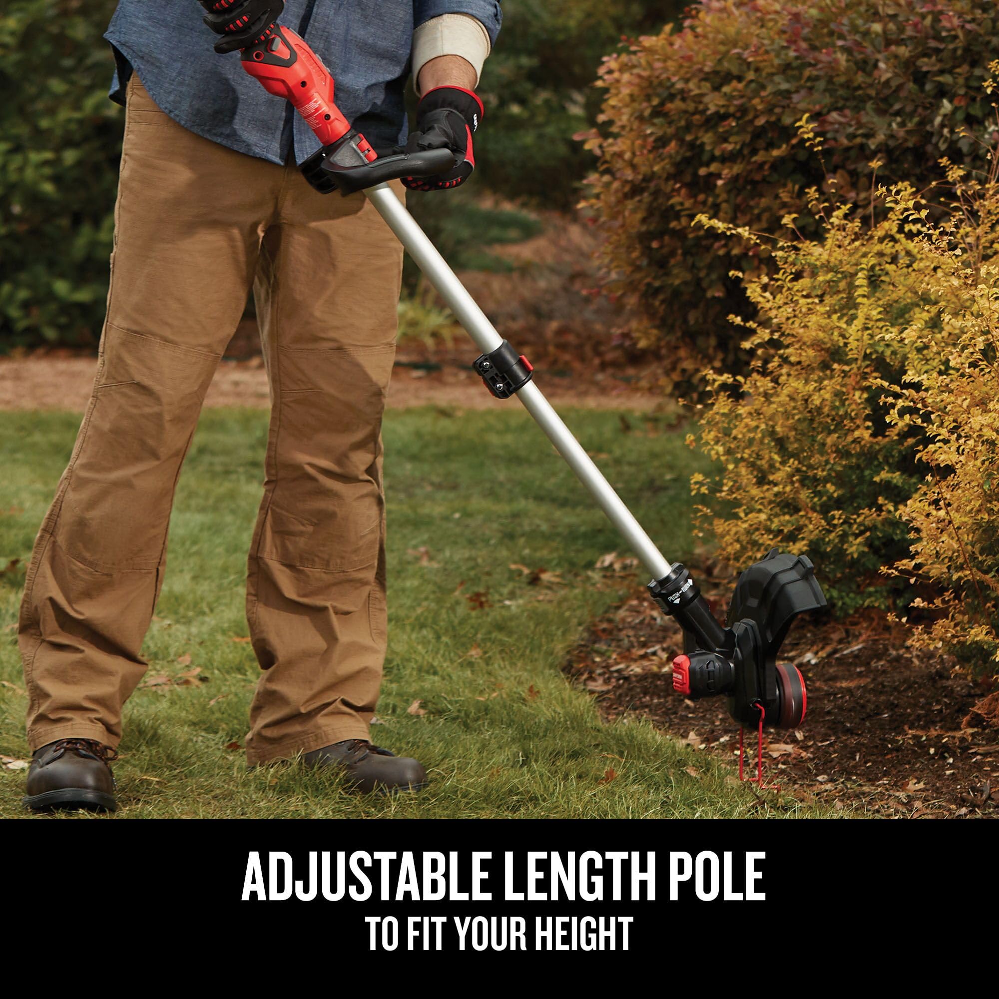 CRAFTSMAN 20V Cordless String Trimmer & Lawn Edger - Tool Only (CMCST910B) | Battery-Powered Weed Wacker for Yard Maintenance & Grass Trimming | Perfect for Home Lawn Care, Garden Edging & Landscape Maintenance