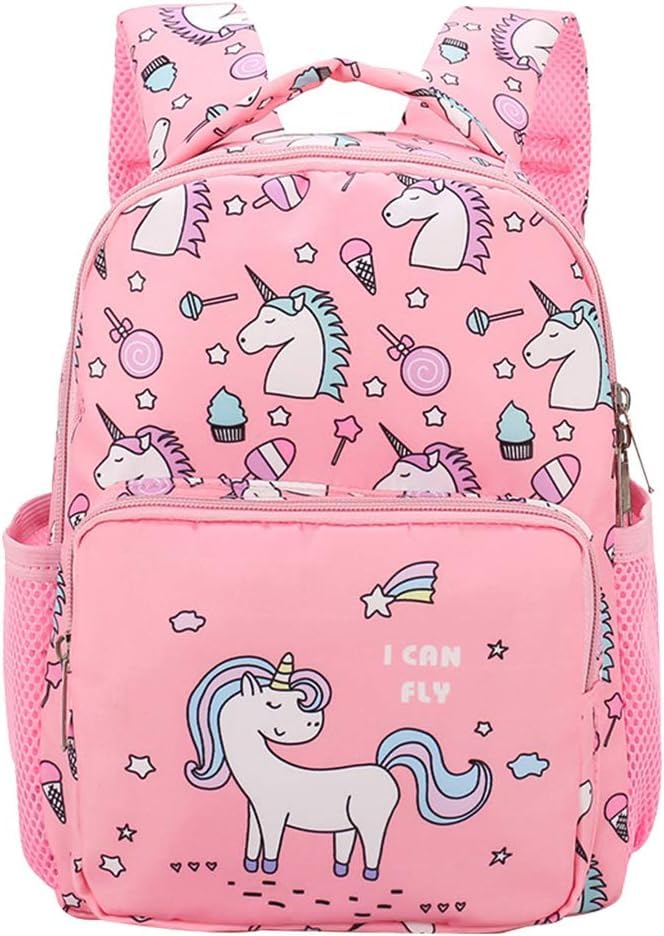 **Unicorn Backpack for Girls - Cute Lightweight Toddler School Bag with Adjustable Chest Strap | Perfect for Preschool, Daycare & Travel**