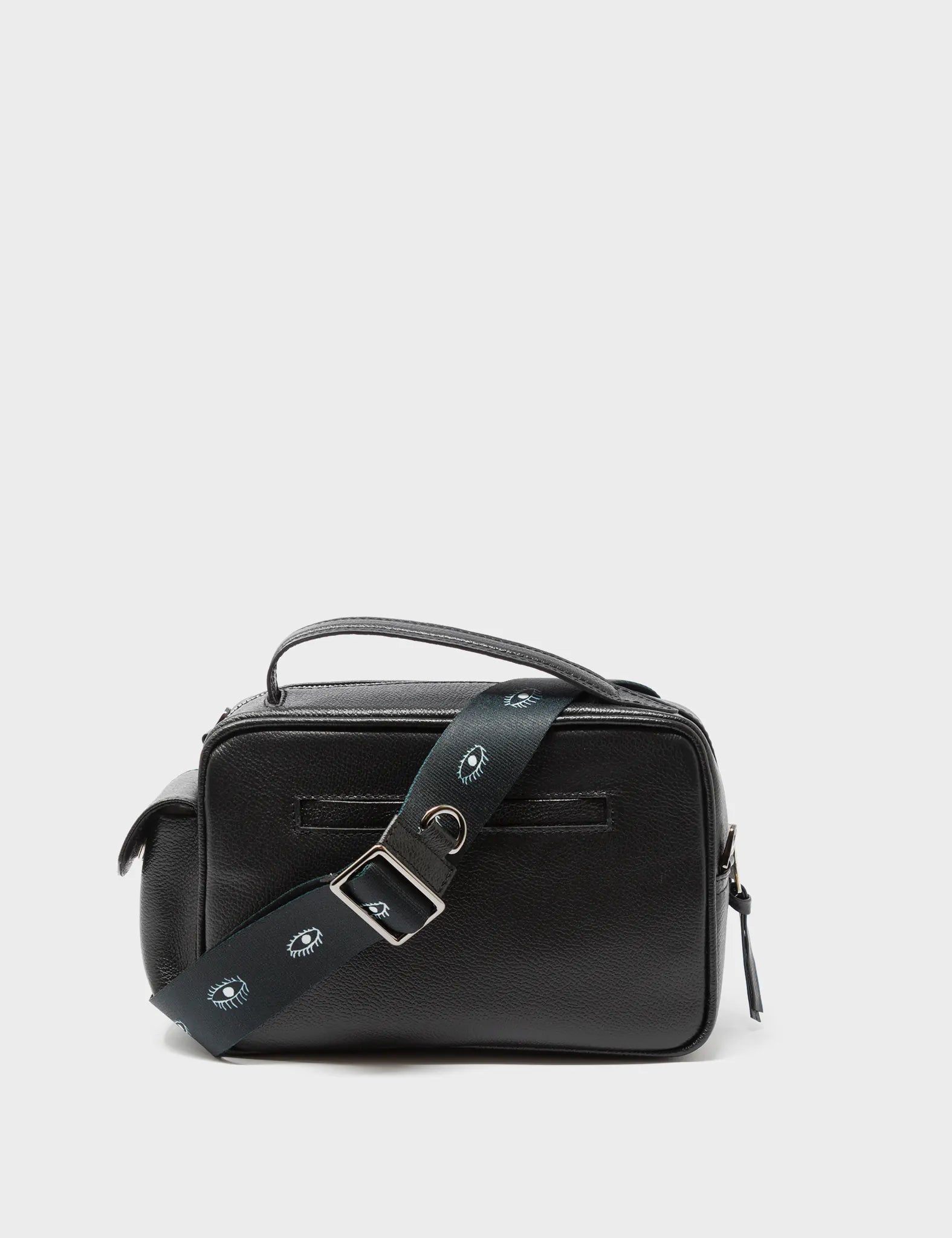 Ilan Radio Medium Black Crossbody Bag - Stylish Tangle Tales Black Design for Women | Perfect for Travel, Work & Everyday Use