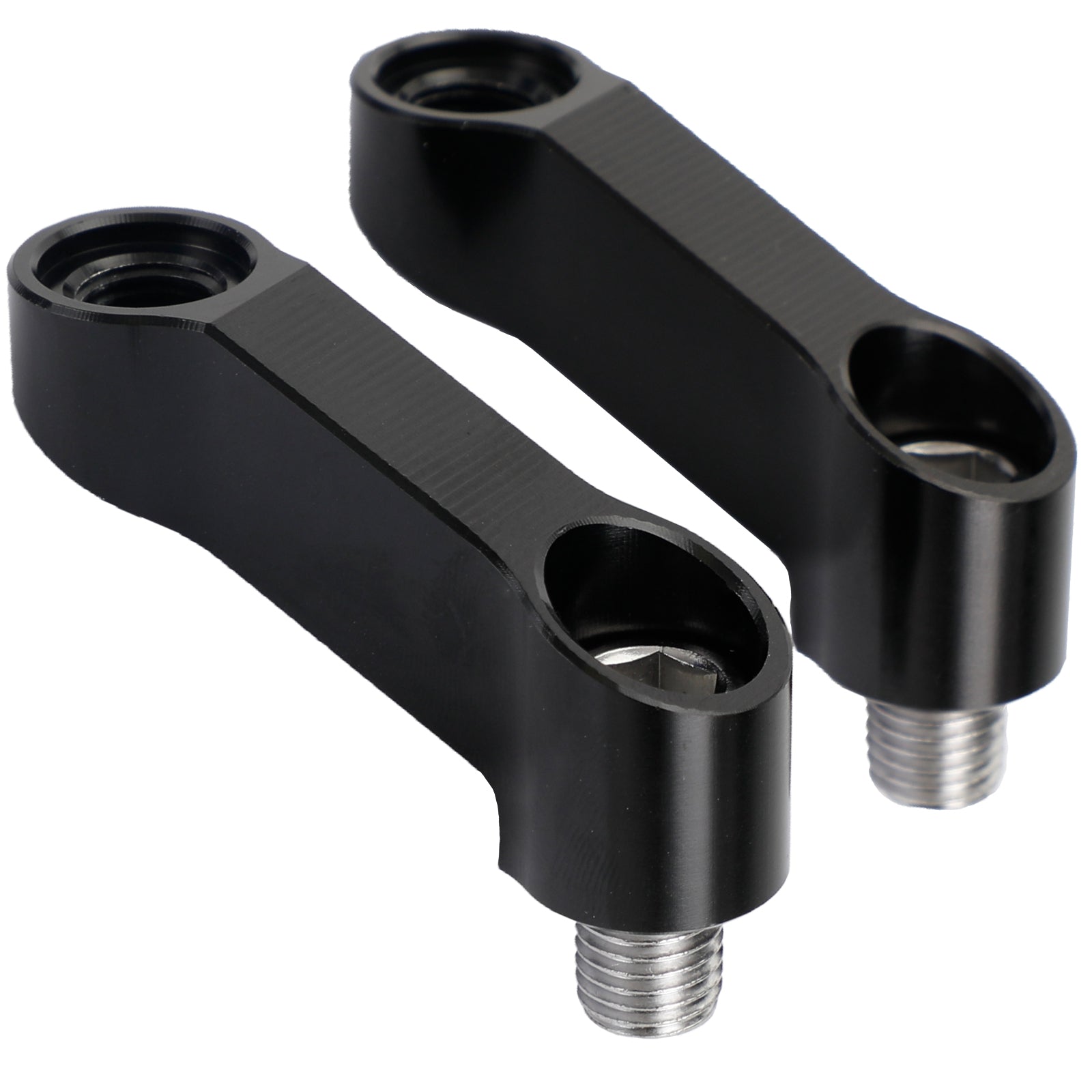 10mm Mirror Riser Extender Adapter Mount for Yamaha XTZ700 Tenere 700 (2019-2021) - Universal Fit, Durable Aluminum Construction - Perfect for Off-Road Adventures and Improved Visibility