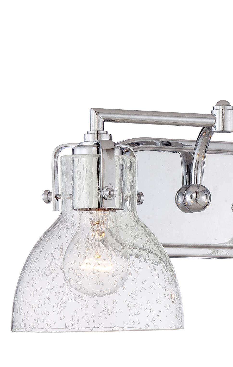 Minka Lavery 5722-77 Urban Industrial Wall Light Fixture - 2-Light Bathroom Vanity Lighting, 200W, Chrome Finish - Perfect for Modern Farmhouse Bathrooms & Industrial Style Bedrooms