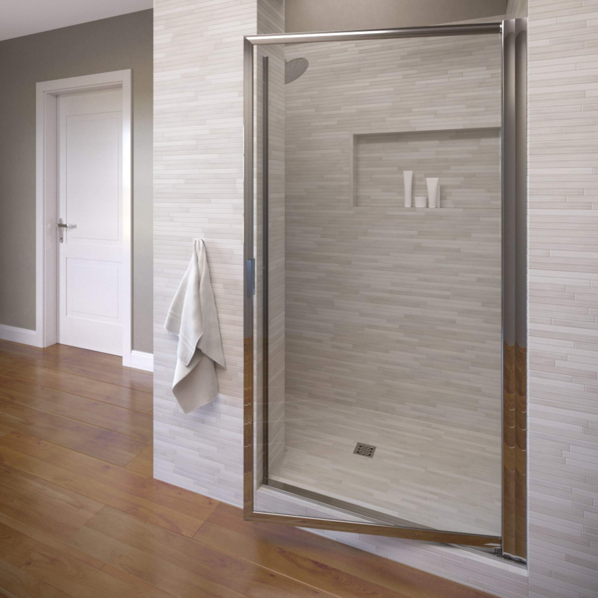 Premium Basco Deluxe Glass Shower Door - 22.5-24.25