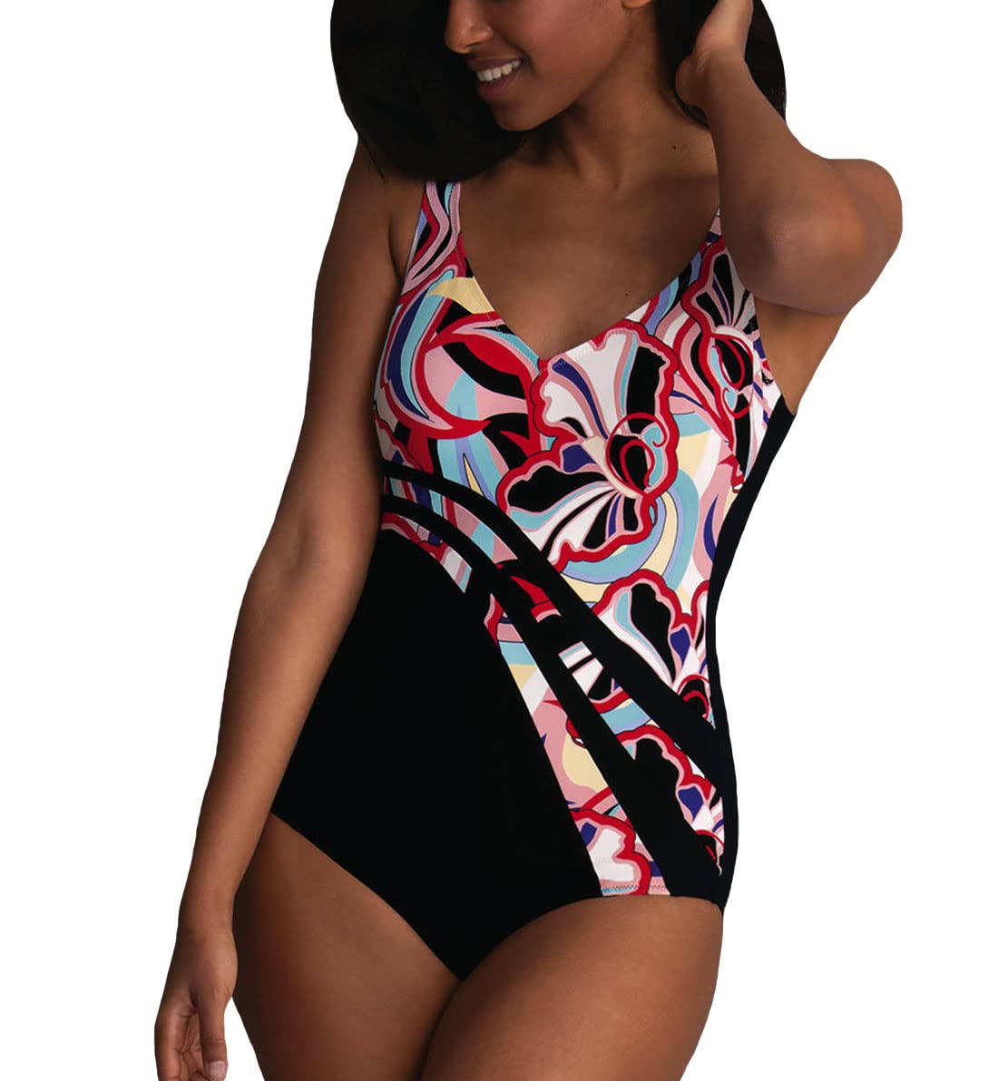 Anita Women's 7347 Retro Vision Luella One Piece Swimsuit - Vintage High Waisted Bathing Suit for Women, Tummy Control Swimwear - Perfect for Beach, Pool, Vacation & Summer Water Activities