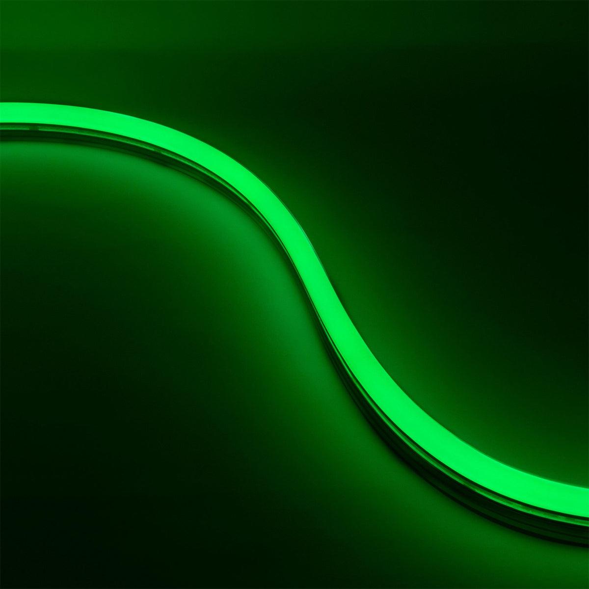 16Ft Neon Blaze Flexible LED Strip Lights - 24V Green Glow Rope Light for Indoor/Outdoor Decor, Party Lighting, and Creative DIY Projects