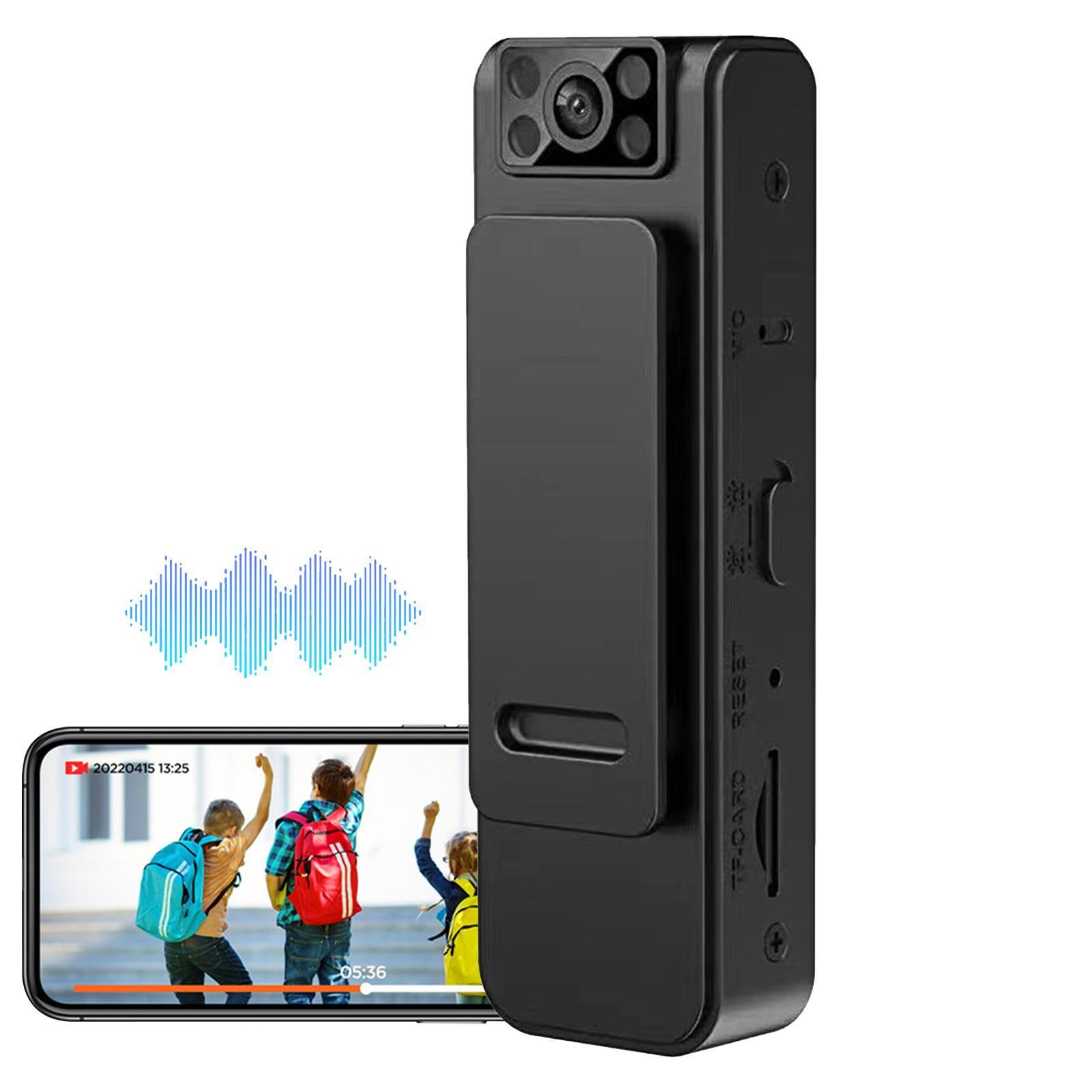 2023 New HD 1080P/4K Noise Reduction Camera with 180° Adjustable Rotatable Lens - Wireless Wearable Video Recorder for Home Security, Vlogging & Outdoor Adventures