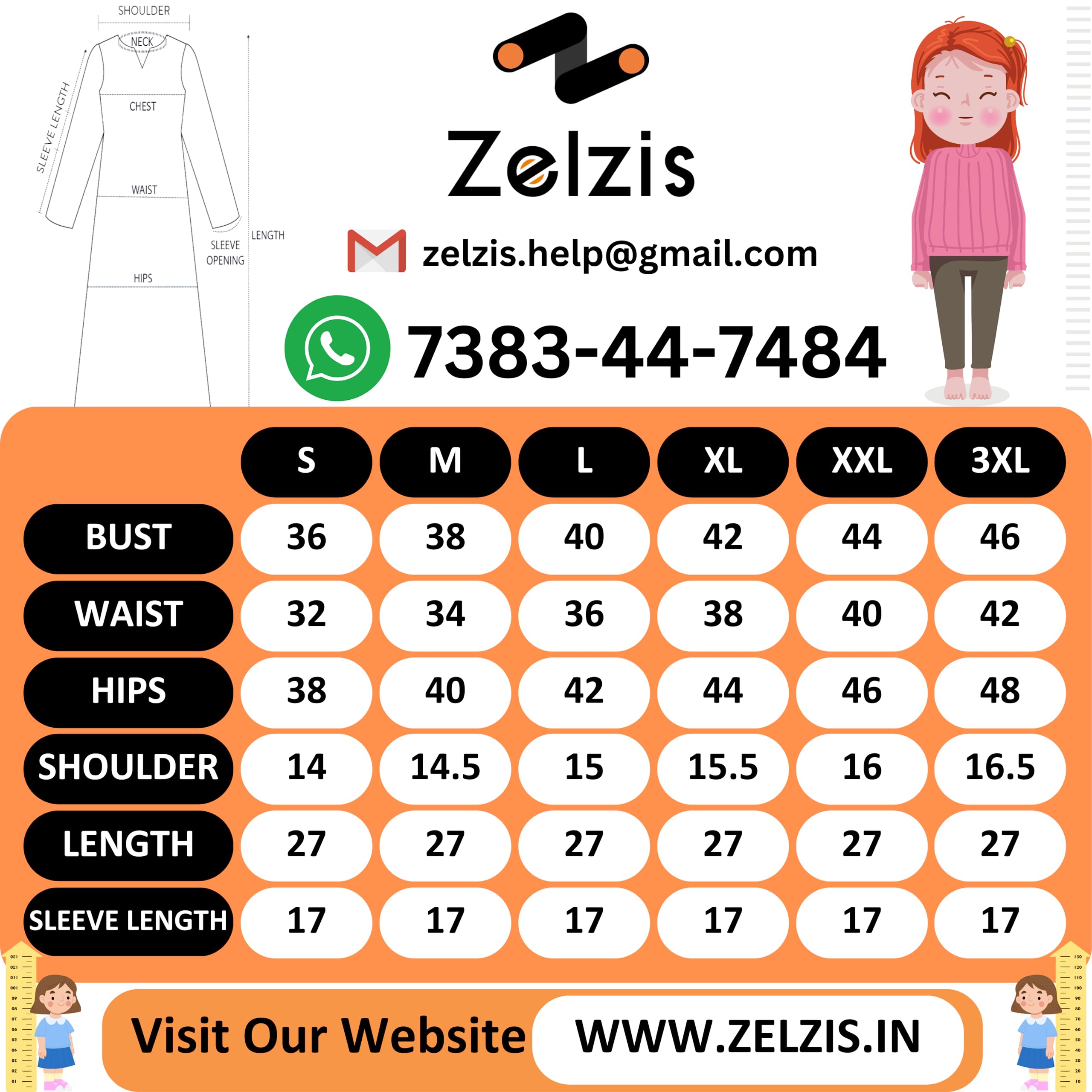 ZELZIS Women's Crepe Stripe Printed Peach Tunic Top - Casual Blouse for Work, Date Night & Spring Outfits