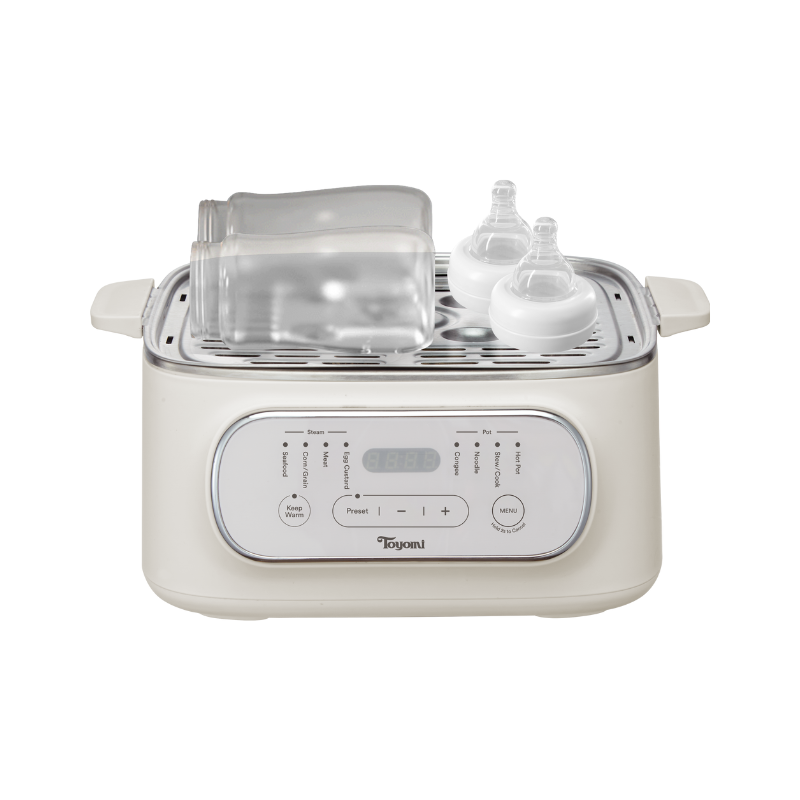 Toyomi ST 2318 Electric Stackable Food Steamer - 3-Tier Multi-Function Rice Cooker & Vegetable Steamer for Healthy Cooking | Perfect for Meal Prep, Dumplings & Family Dinners