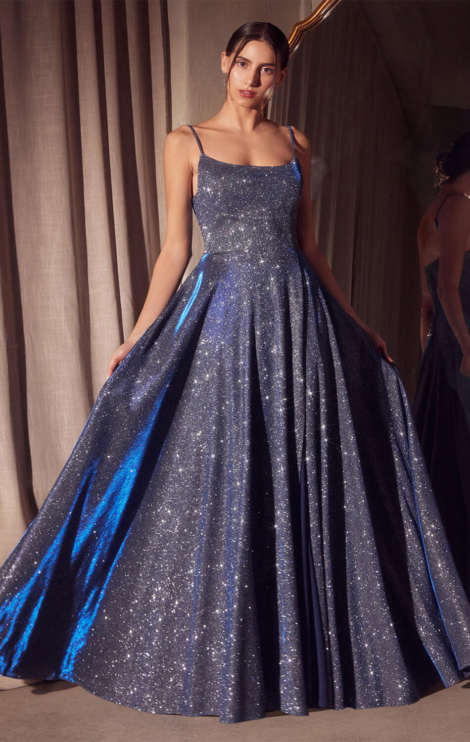 Eileen Gown - Sparkling A-Line Long Evening Dress for Women | Elegant Prom, Wedding, Party & Formal Occasions