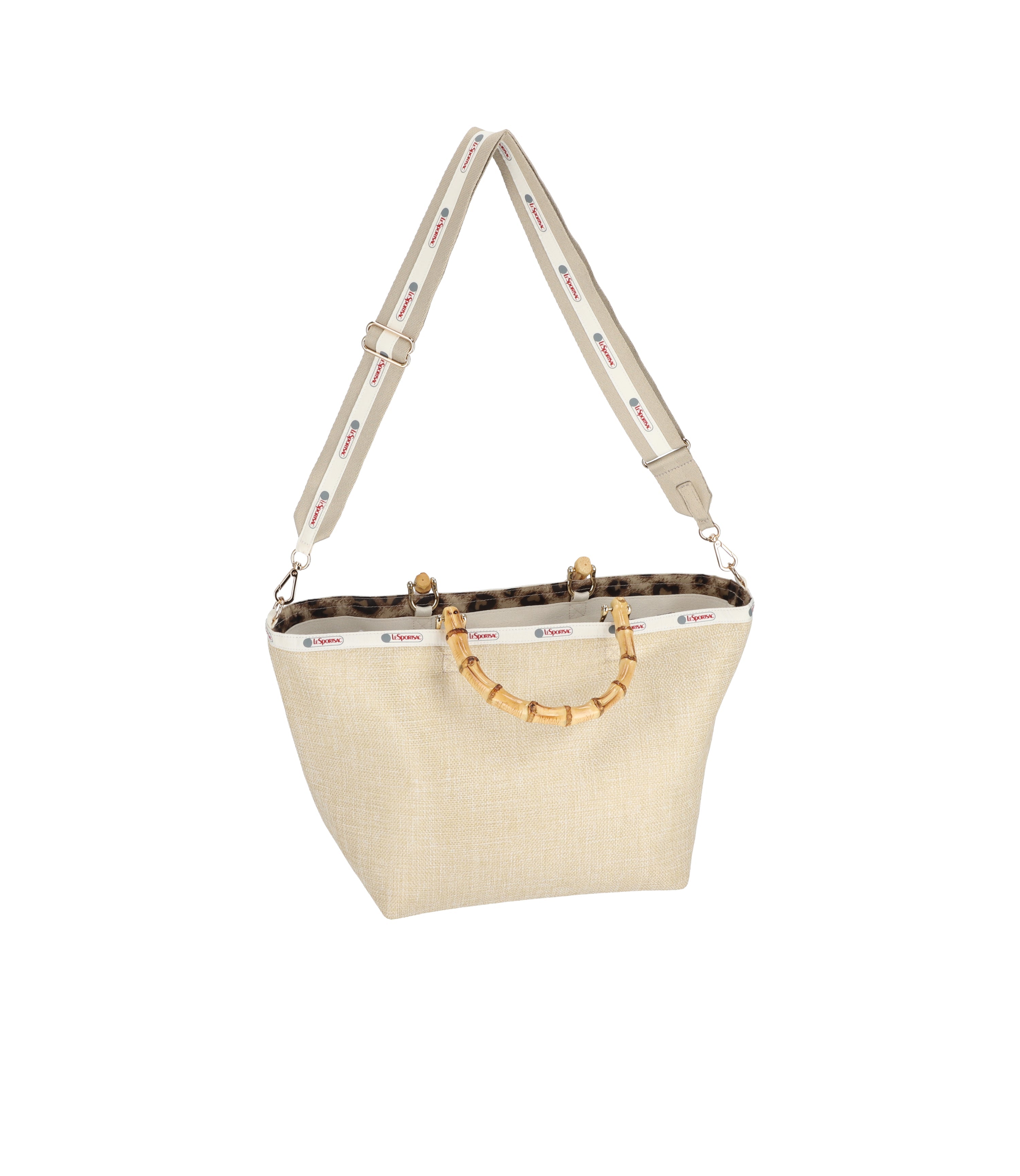 Eco-Friendly Medium Bamboo Tote Bag with Adjustable Strap - Perfect for Grocery Shopping, Beach Trips & Daily Use