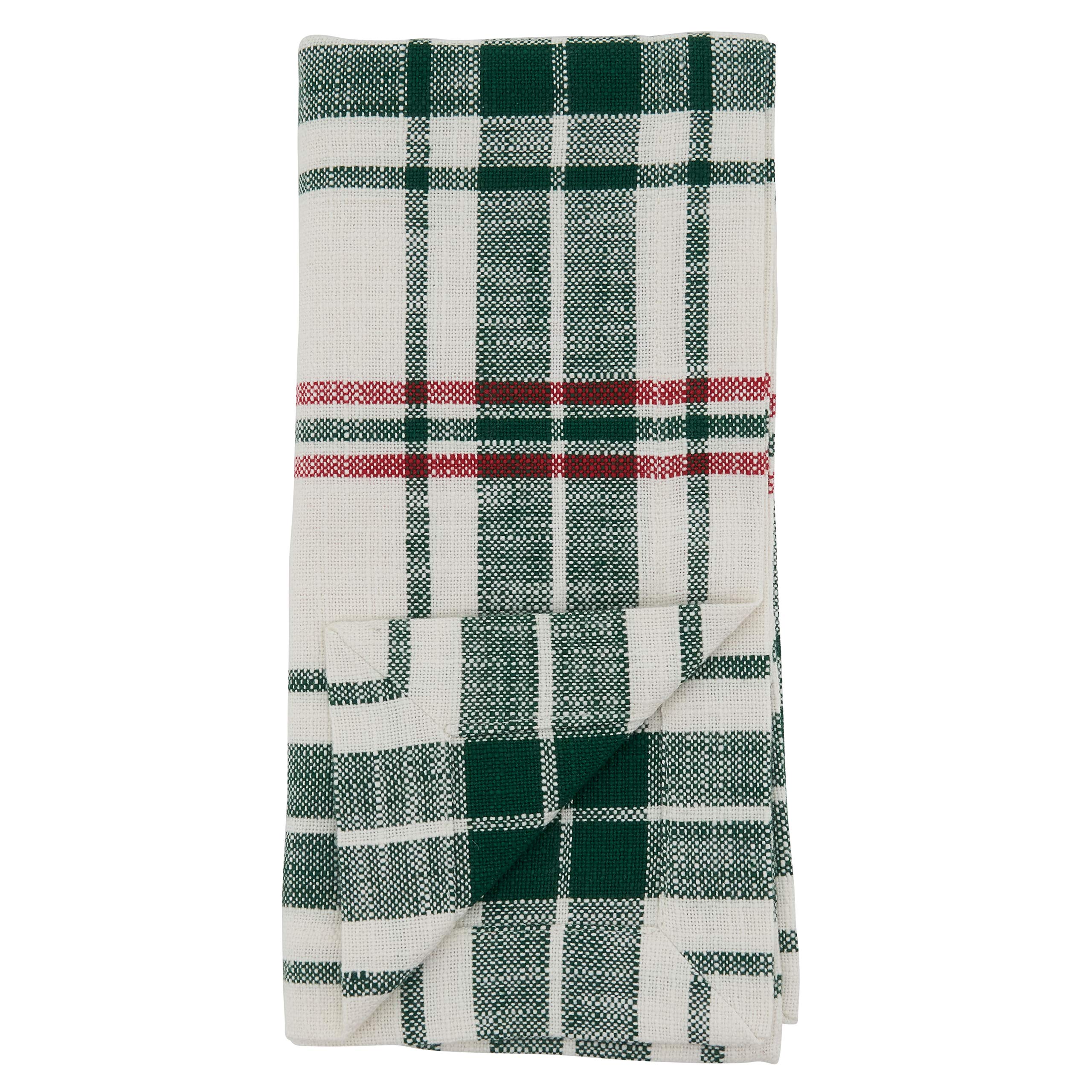 Plaid Design Table Napkins (Set of 4) - Premium Cotton Napkins for Dining, Parties & Home Decor - Perfect for Thanksgiving, Christmas & Everyday Use