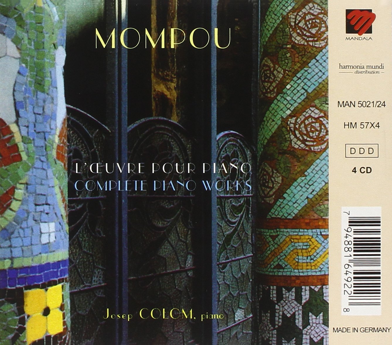 Mompou Complete Piano Works by Josep Colom | Classical Piano Music Collection | Perfect for Home Concerts, Music Study & Relaxation