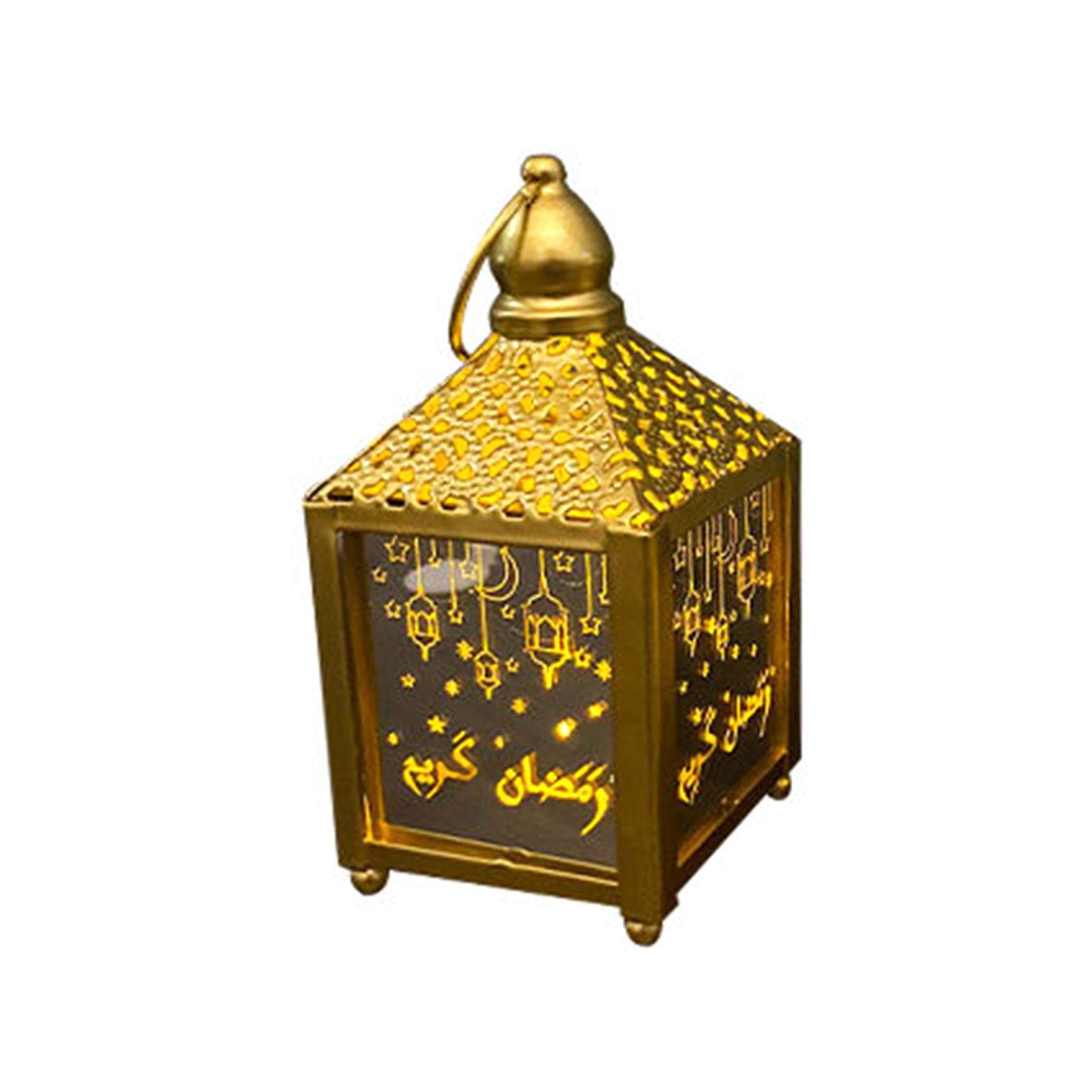 Signmeili LED Decorative Ramadan Lantern - Elegant Islamic Hanging Lantern for Eid, Home Decor & Festival Celebrations | Perfect for Indoor/Outdoor Muslim Holiday Decorations