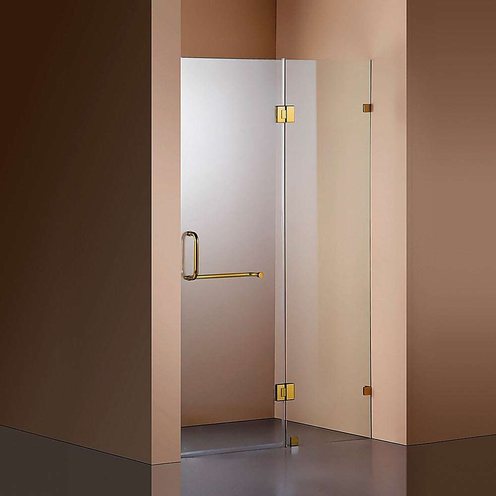10mm Frameless Shower Screen 100x200cm - Della Francesca Wall-to-Wall Bathroom Glass Panel for Modern Walk-in Showers & Spa Bathrooms