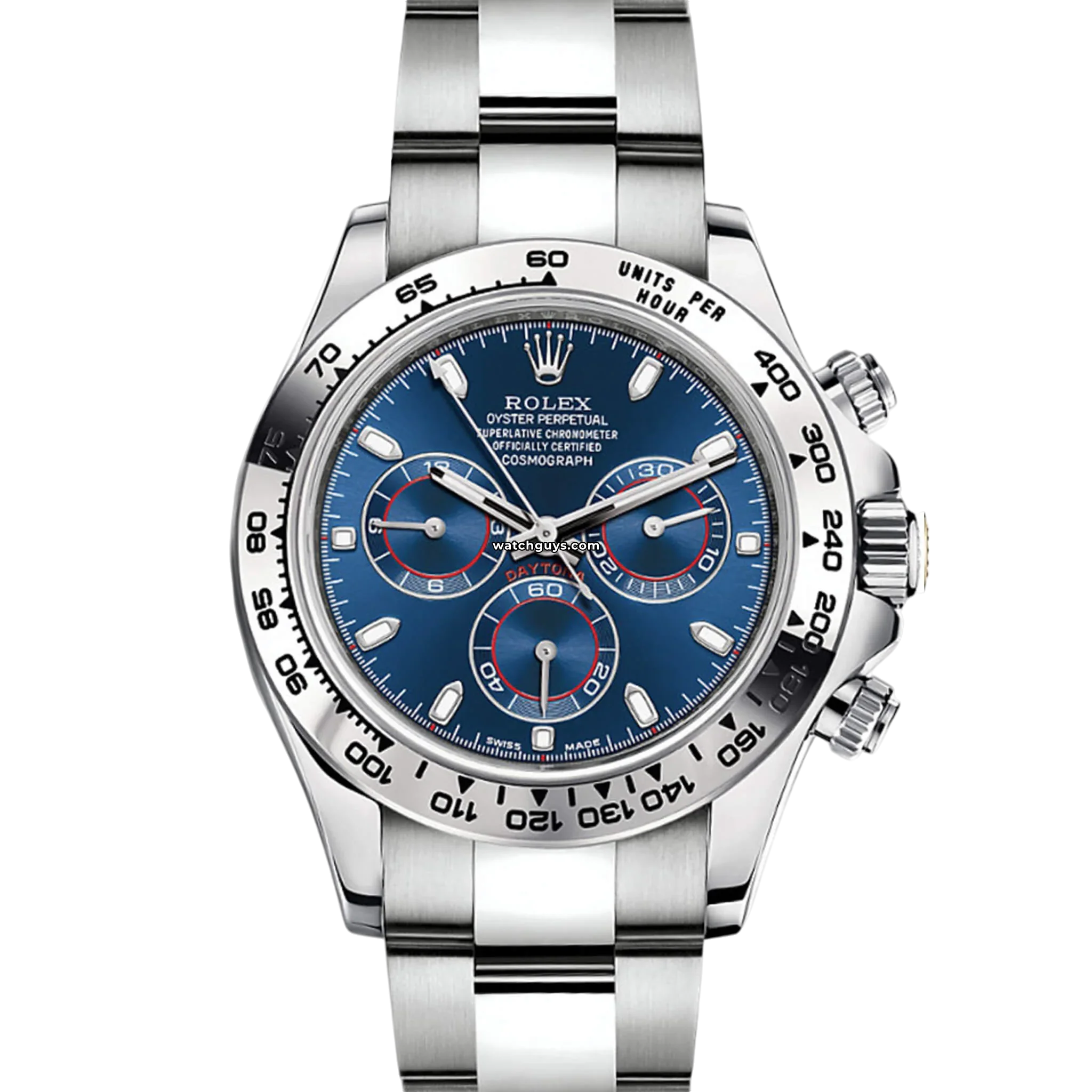 Authentic Rolex Daytona 116509 Men's Luxury Watch - Blue Dial, Stainless Steel - Perfect for Business Meetings & Special Occasions