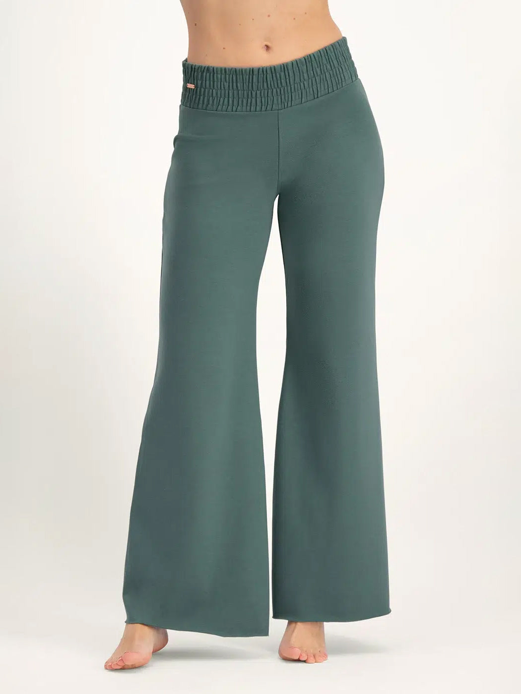 Urban Goddess Flow Yoga Pants for Women - High Waisted Stretchy Workout Leggings - Forest Green - Perfect for Yoga, Gym & Lounge Wear