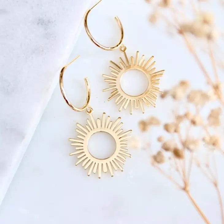 Sol Earrings - Minimalist Gold Hoop Earrings for Women | Perfect for Everyday Wear, Office & Special Occasions