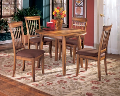 Berringer Dining Table Set with 4 Chairs - Modern Kitchen & Dining Room Furniture for Family Meals & Entertaining