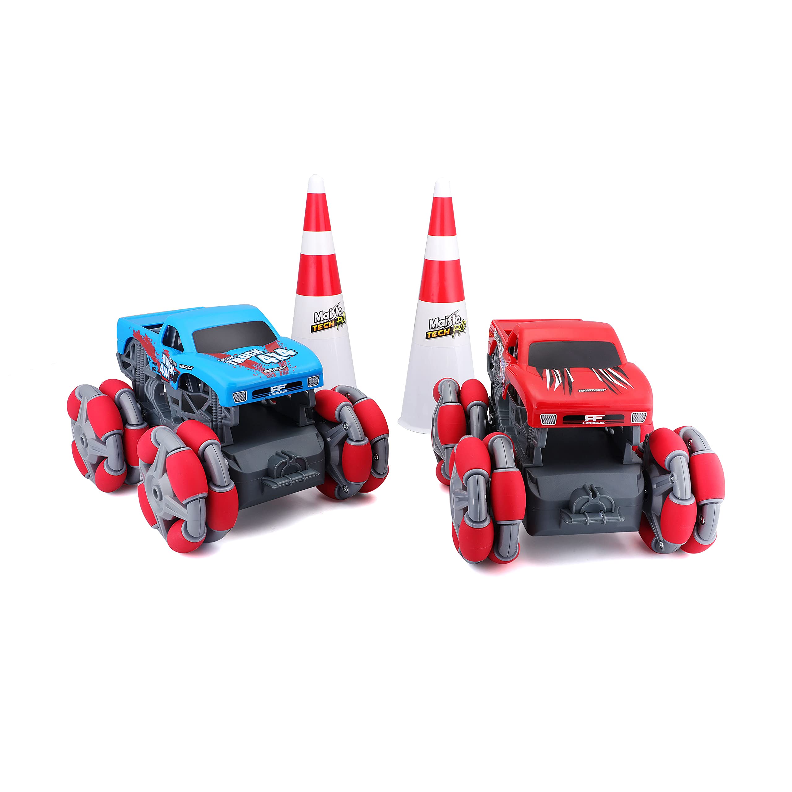 Maisto RC 2-Pack Monster Truck CYKLONE Drift Set with Accessories - Remote Control Toy Cars for Kids - Perfect for Indoor & Outdoor Play, Birthday Gifts & Racing Competitions