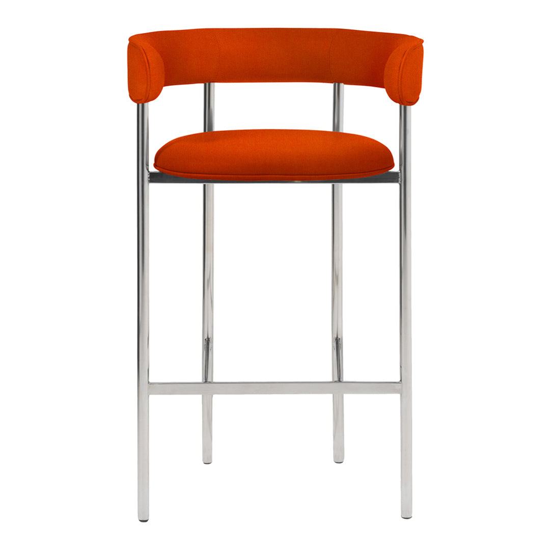 Modern Font Bar Stool with Arms - Adjustable Height Counter Stool for Kitchen Island, Breakfast Bar & Home Decor - Comfortable & Stylish Seating Solution