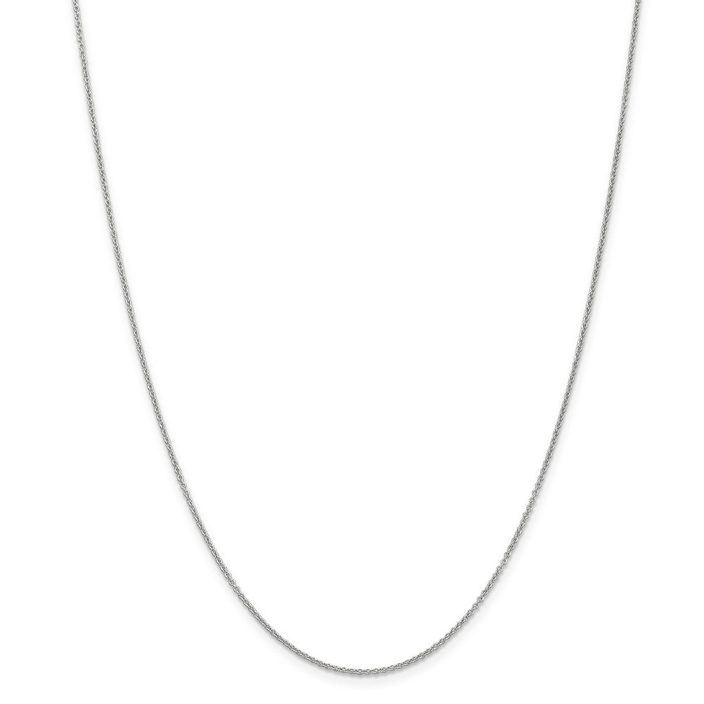 14K White Gold 0.7mm Cable Chain Necklace 16 Inch - Dainty Delicate Jewelry for Women, Perfect for Layering, Everyday Wear & Special Occasions