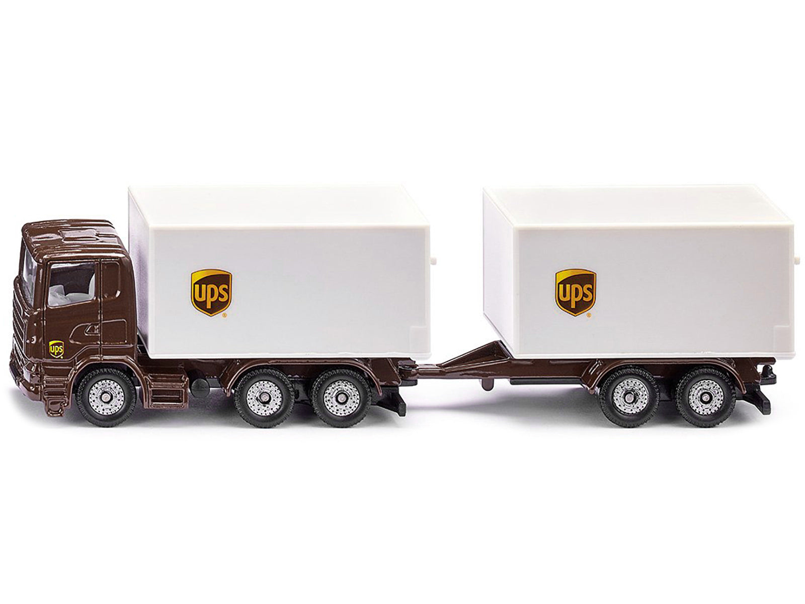 Siku 3-Piece UPS Diecast Truck Models Set - Collectible Miniature Delivery Vehicles for Kids & Adults - Perfect for Play, Display, and Gifts