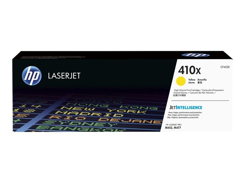 HP 410X Yellow High Yield Toner Cartridge - Compatible with HP M377, M477, M452 Printers - Perfect for Office & Home Printing Needs
