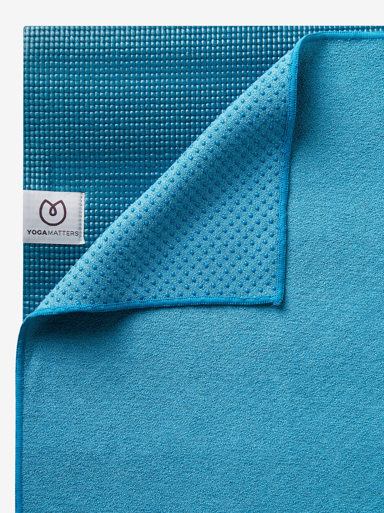 Yogamatters Non-Slip Yoga Mat Towel - Premium Grip for Hot Yoga, Pilates & Workouts - Perfect for Sweat Absorption & Stability