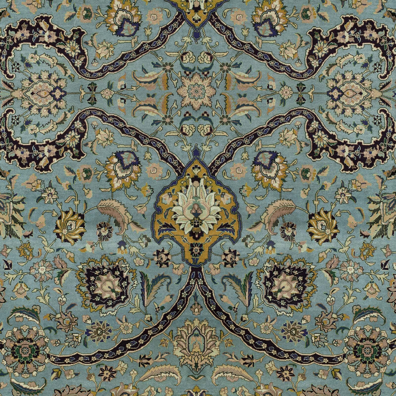 ZANJAN Premium Wallpaper - Sapphire Blue Sample | Perfect for Living Room, Bedroom & Home Decor