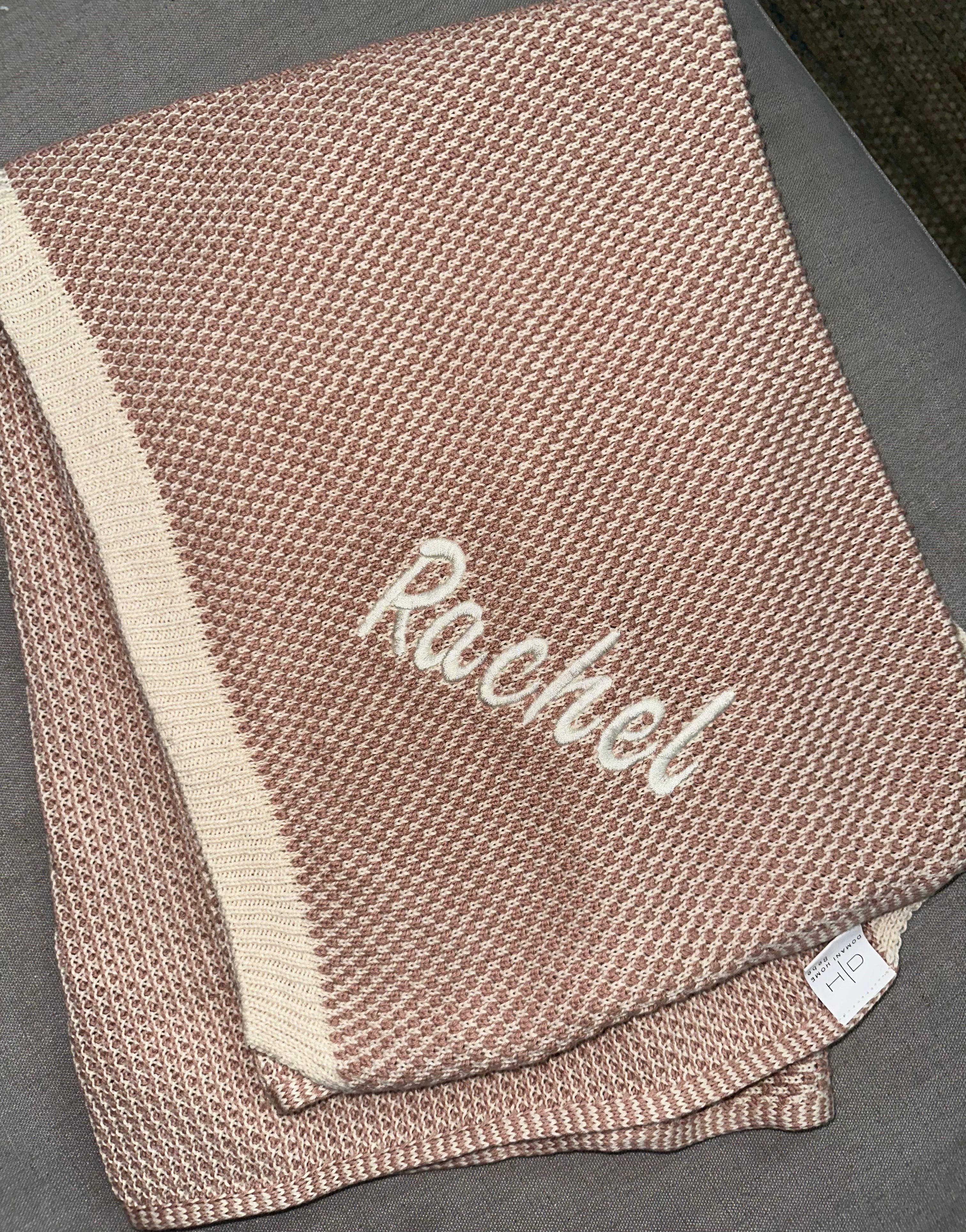 Soft Brunello Rose Baby Blanket by Domani Home - Premium Organic Cotton Swaddle Blanket for Newborns & Infants - Perfect for Nursery, Stroller, and Gift Giving