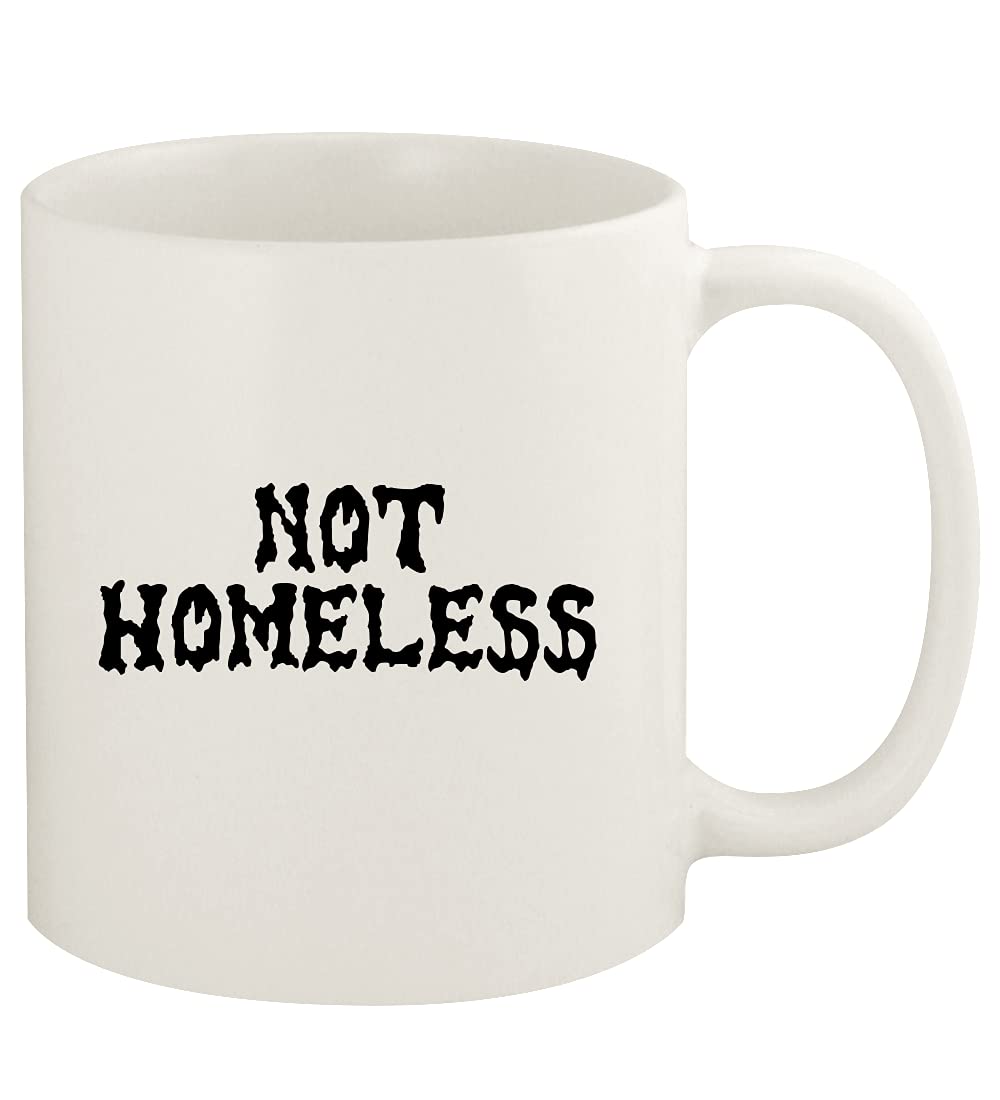 11oz Ceramic White Coffee Mug - Insulated Travel Mug for Office, Camping & Home Use - Not Homeless Brand
