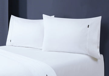 Premium 1000 Thread Count Egyptian Cotton Pillowcase Pair - Soft & Breathable White Bedding for Luxury Hotels & Home Use