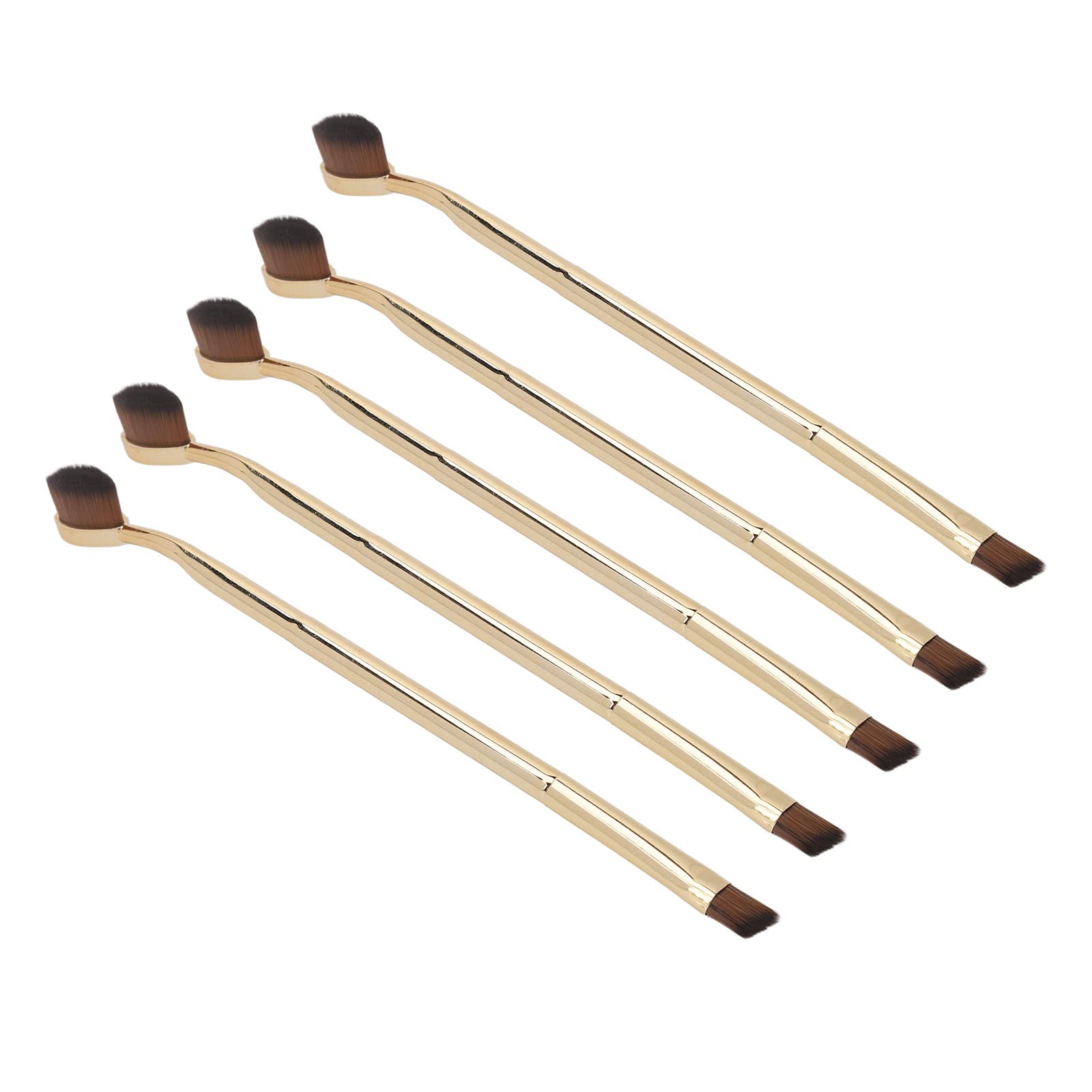 Double Head Makeup Brush Set - 10pcs Nylon Ergonomic for Beauty & Daily Use
