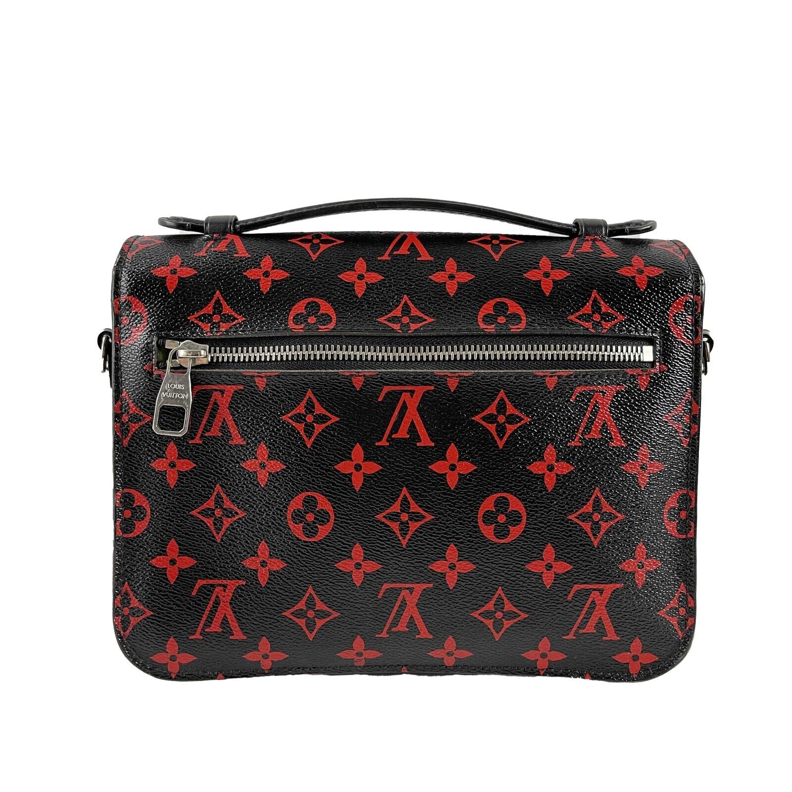 Louis Vuitton Monogram Infrarouge Pochette Métis Crossbody Bag in Black & Red | Luxury Designer Handbag for Women | Perfect for Date Night, Travel & Everyday Use