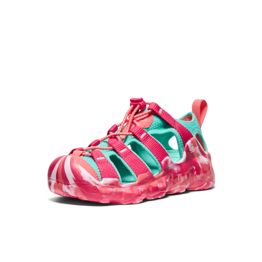 Big Kids' Hyperport H2 Sandal - Lightweight Water Shoes for Boys & Girls | Raspberry/Pool Blue | Perfect for Beach, Pool & Water Sports