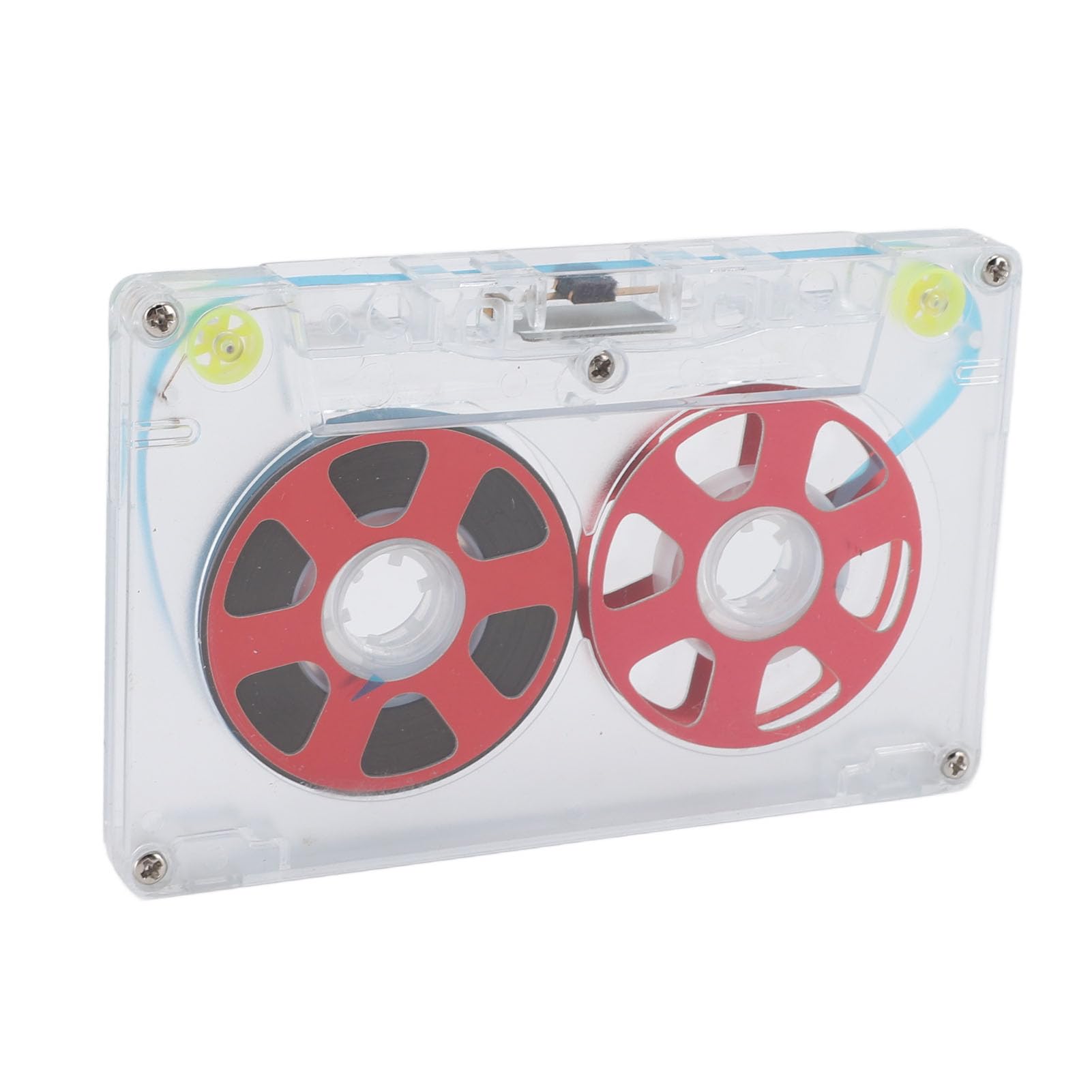 Professional 46-Minute Reel to Reel Blank Audio Cassette Tape - DIY Aluminum Empty Music Recording Tape with Clear Sound Quality (Red) | Perfect for Home Studios, Vintage Audio Restoration & Music Production