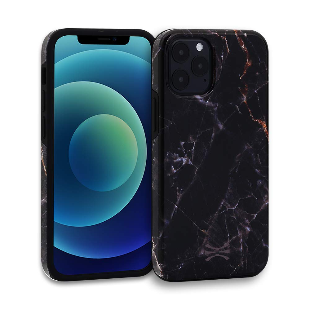 TORU DX Slim Dual Layer Protective Case for iPhone 12 & iPhone 12 Pro - Marble Design | Shockproof & Scratch Resistant Cover for Everyday Use, Work & Travel