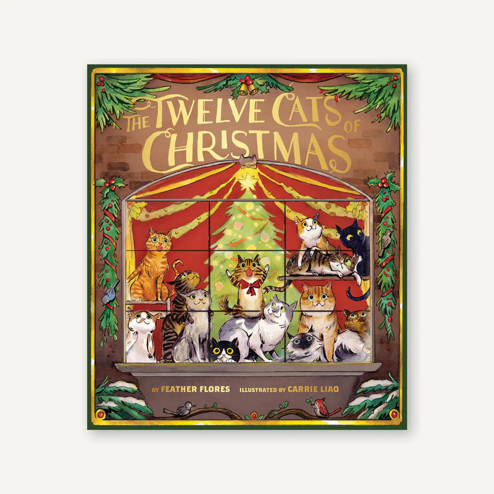 Twelve Cats of Christmas - Fun Holiday Cat Decorations for Home & Gifts | Perfect for Christmas Tree Ornaments, Party Decor, and Festive Cat Lover Presents
