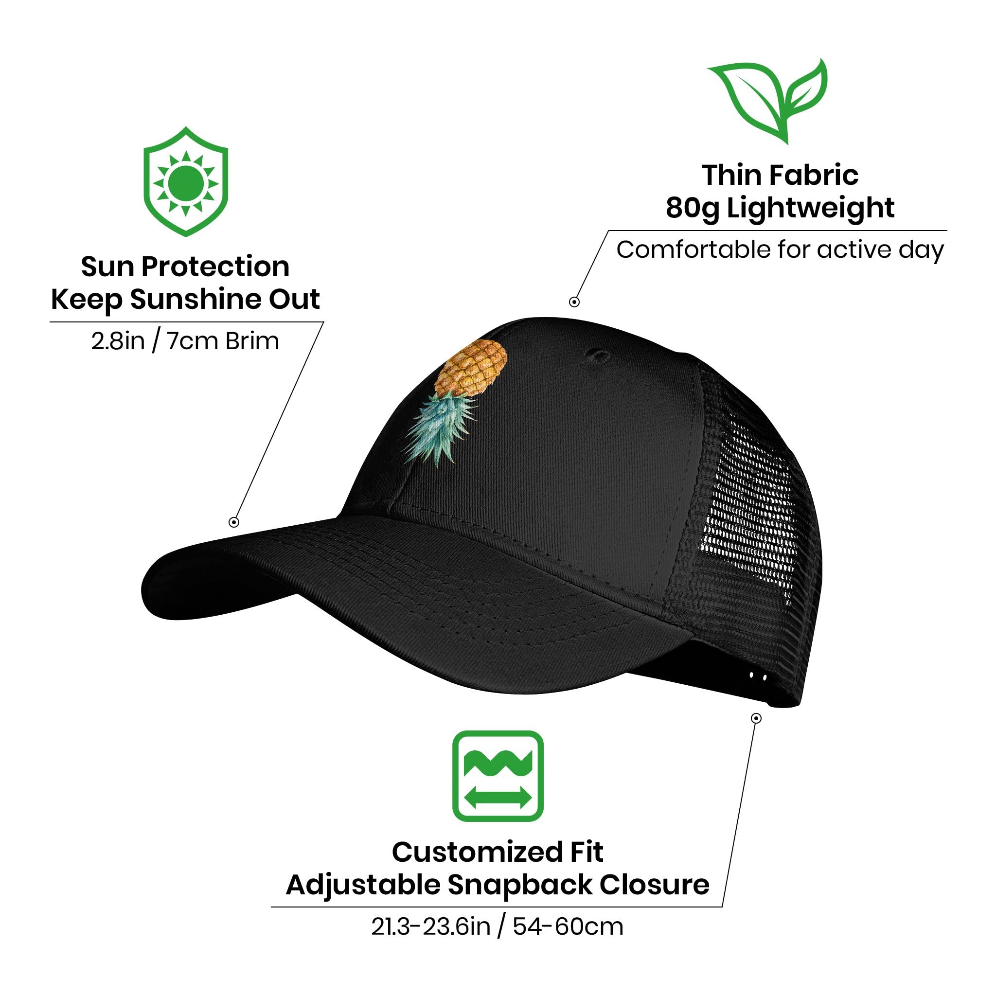 Colorado Rafting Kayak Adjustable Cotton Baseball Cap - Breathable Mesh Trucker Hat for Golf, Fishing & Outdoor Adventures (Black) - Perfect for Sun Protection & Active Lifestyles