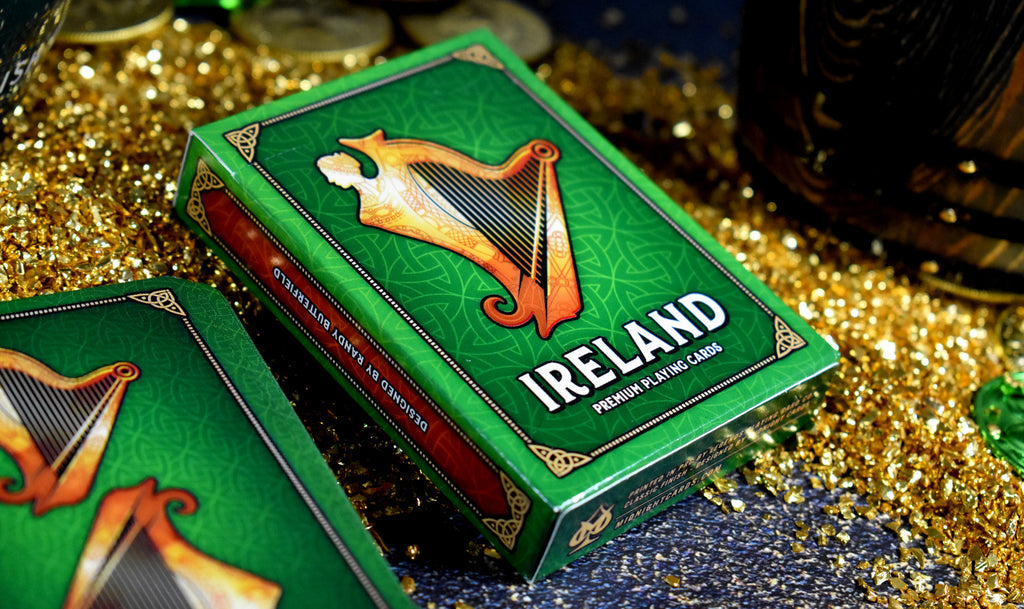 Premium Ireland-Themed Playing Cards - 52 Deck with Celtic Designs - Perfect for Poker, Blackjack, and Irish-Themed Game Nights