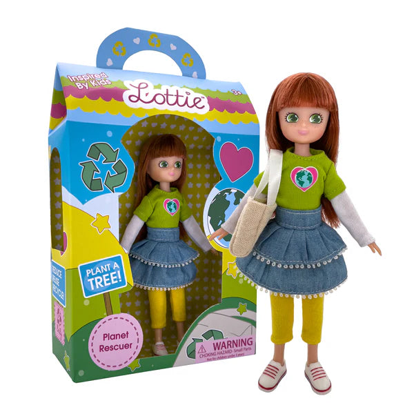 Planet Rescuer Lottie - Eco-Friendly Plush Toy for Kids | Perfect for Birthday Gifts, Bedtime Companions & Environmental Education