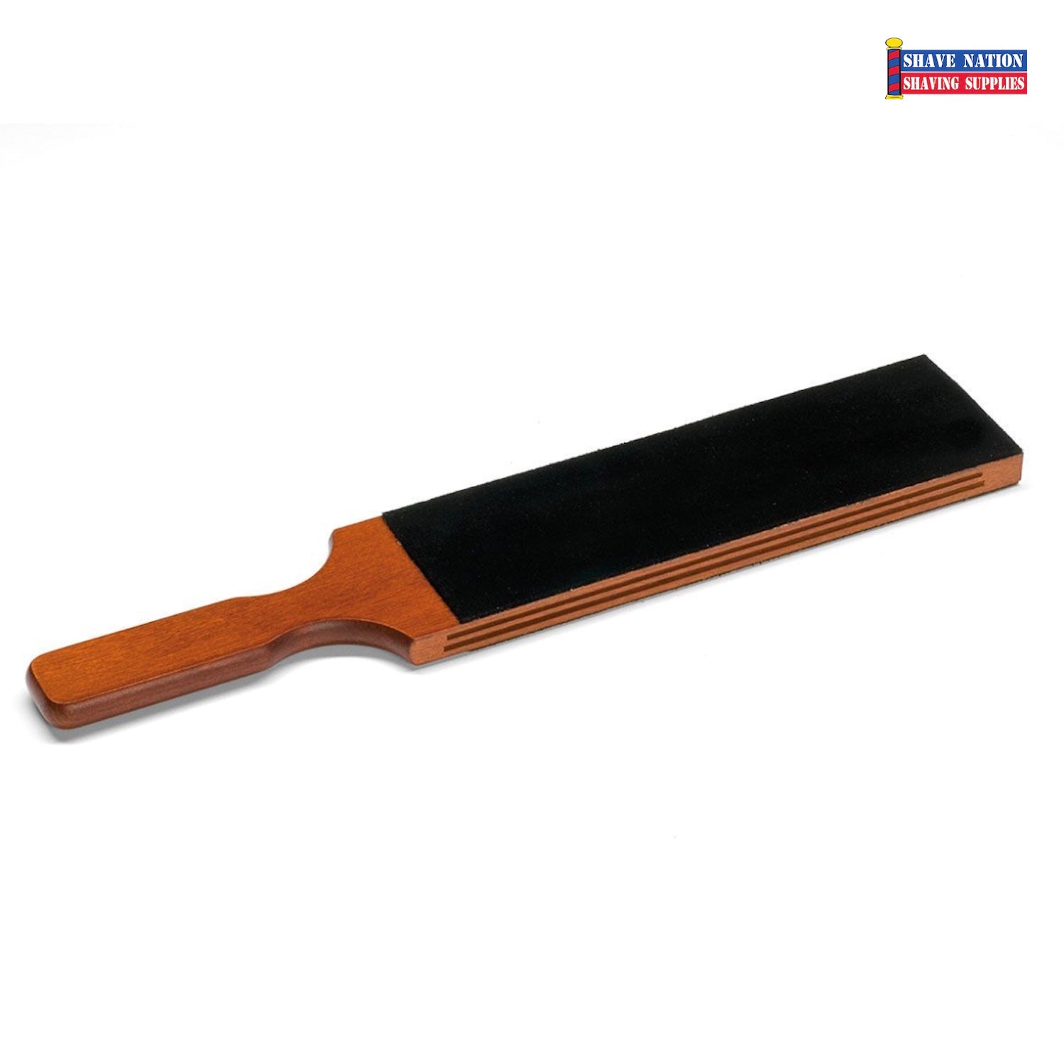 Thiers Issard Extra Large Ribbed Double Sided Leather Paddle Strop for Razor Sharpening - Perfect for Barbers, Chefs & Straight Razor Enthusiasts