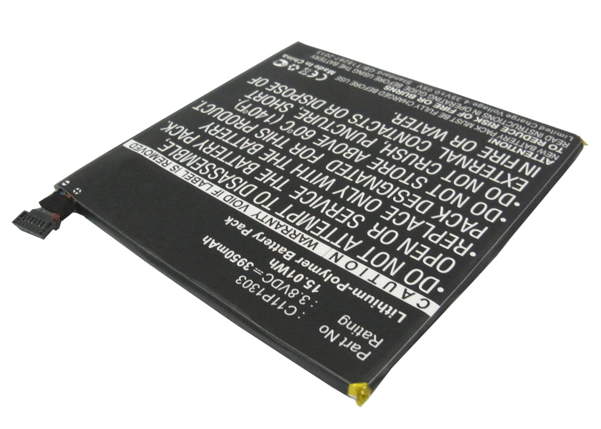 Synergy Digital Replacement Battery for Google Nexus 7 HD Tablet - 3950mAh High Capacity Li-Polymer Battery (Compatible with Asus C11P1303) | Perfect for Extended Gaming, Streaming & Travel Use