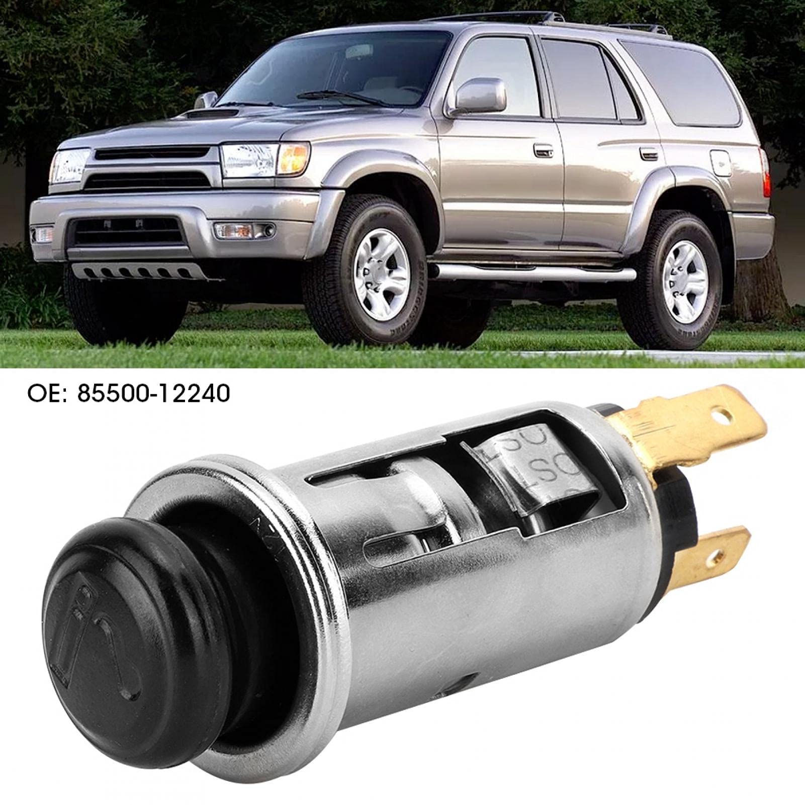 1992-2002 85500-12240 Car Cigarette Lighter Replacement - Compatible with Multiple Vehicle Models | Perfect for Road Trips & Emergency Power