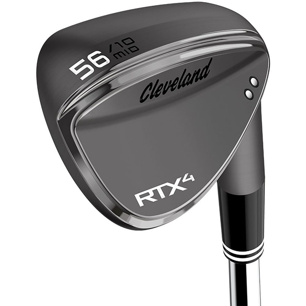 Cleveland RTX 4 Black Satin Right Hand Men's Golf Wedge - Perfect for Short Game Precision and Bunker Shots on the Course