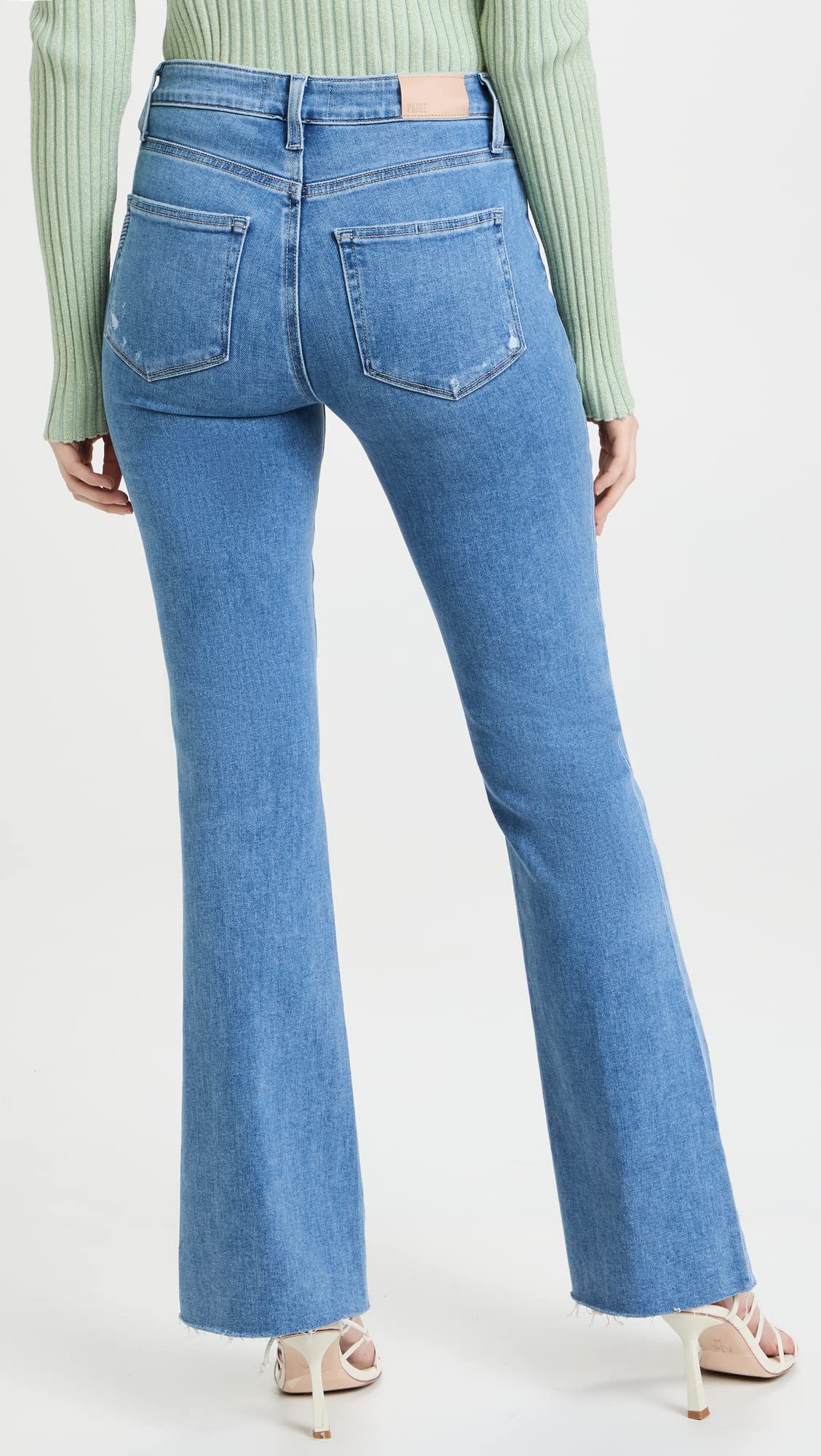PAIGE Women's High Rise Laurel Canyon Jeans - Slim Fit Stretch Denim Pants for Everyday Comfort | Perfect for Work, Casual Outings & Weekend Wear