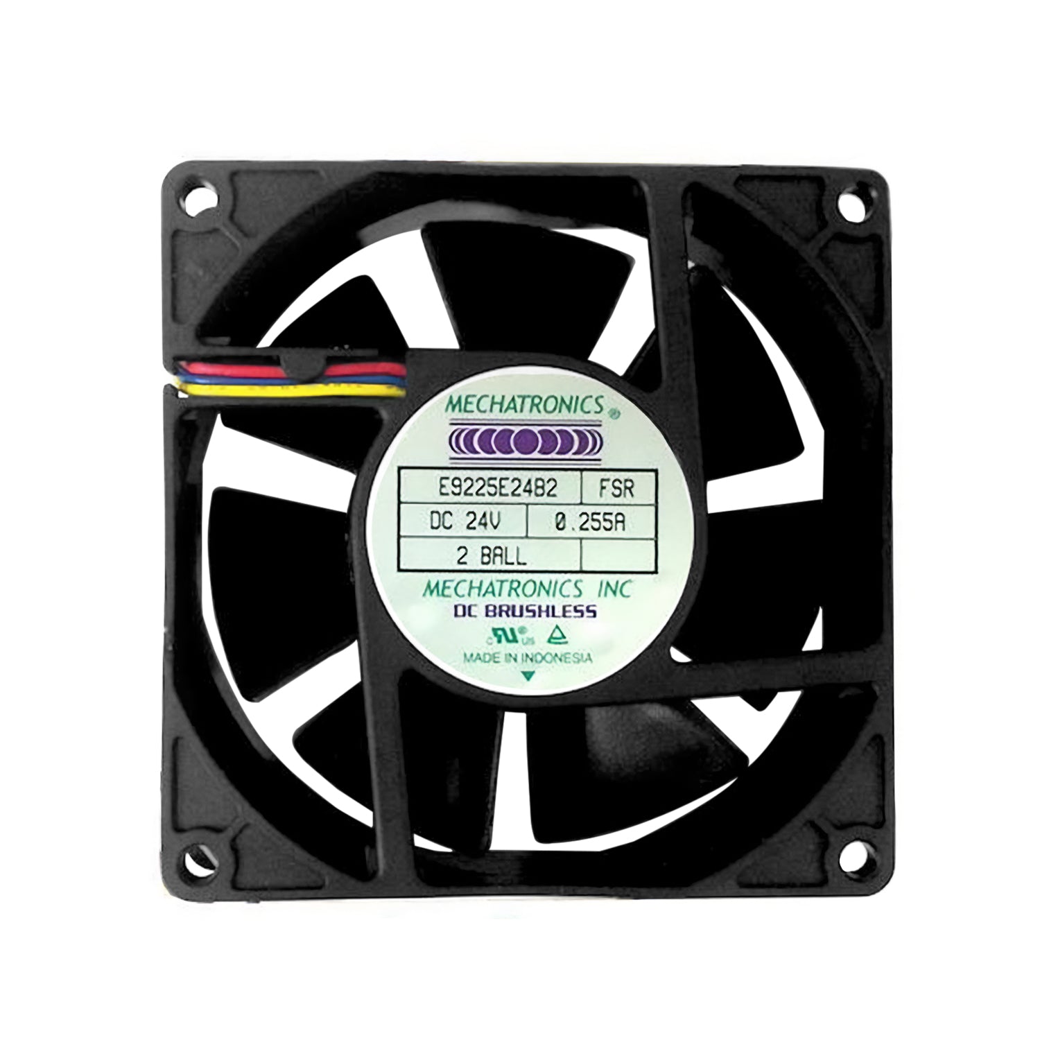 High Speed 24V DC Cooling Fan 92x92x25mm with Rotor Lock Alarm - E9225E24B2 FSR - Perfect for PC Cooling, Server Racks & Industrial Equipment